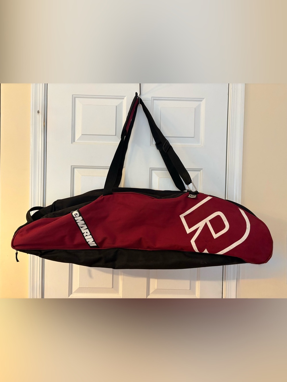DeMarini 2-Bat Baseball/Softball Equipment Bag Black/Maroon